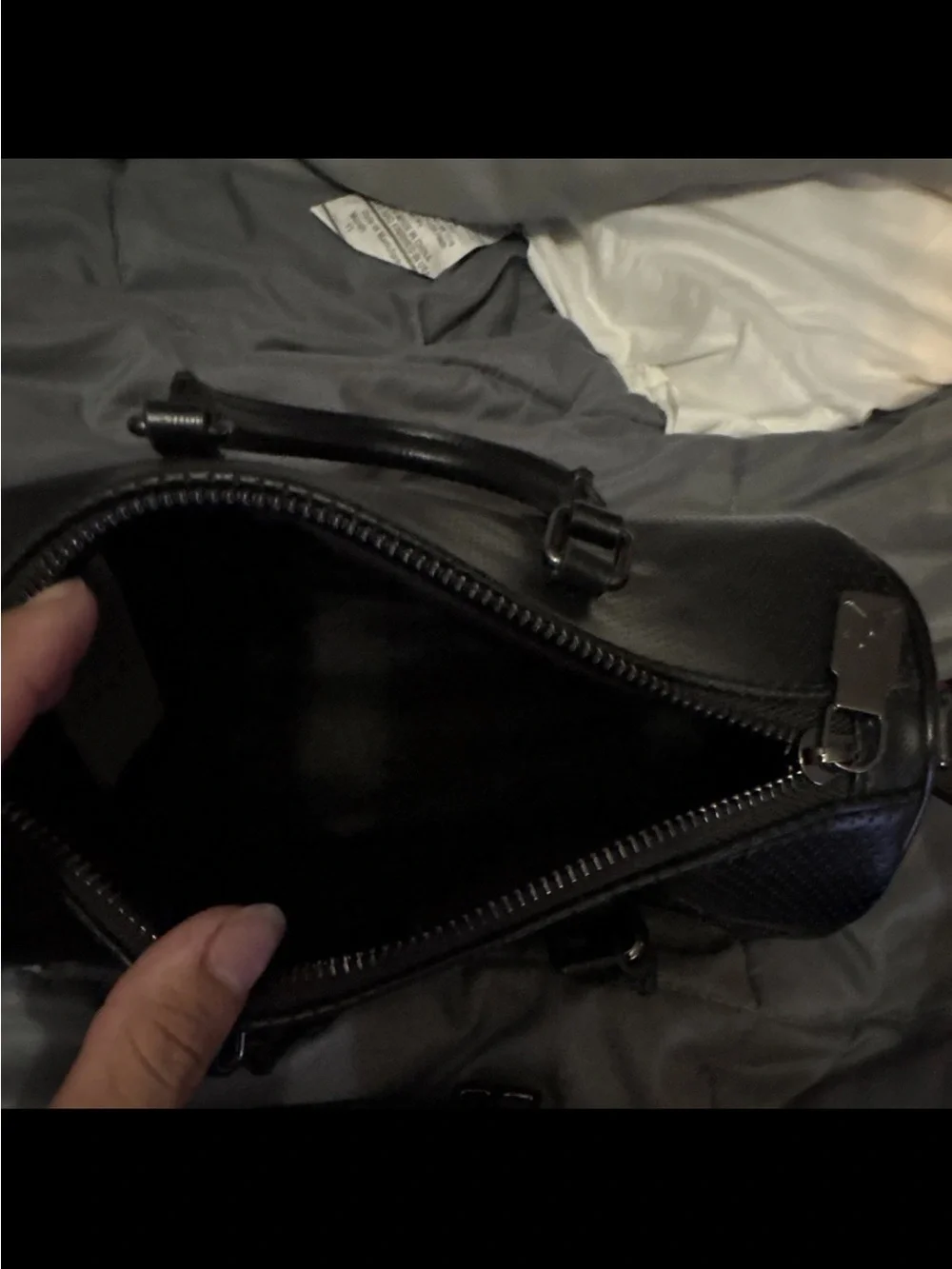 Black jordan purse  with Embossed Logo